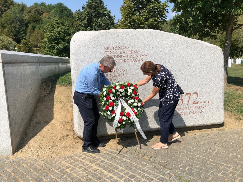 Una delegazione di Sant'Egidio rende omaggio alle vittime della strage di Srebrenica